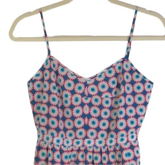 J. Crew Factory Colorful Sleeveless printed Seaside Cami Mini dress, size 0 - Picture 4 of 6